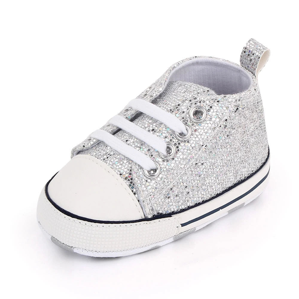 Chic Star-Print Baby Shoes – Stylish & Non-Slip for Early Walkers