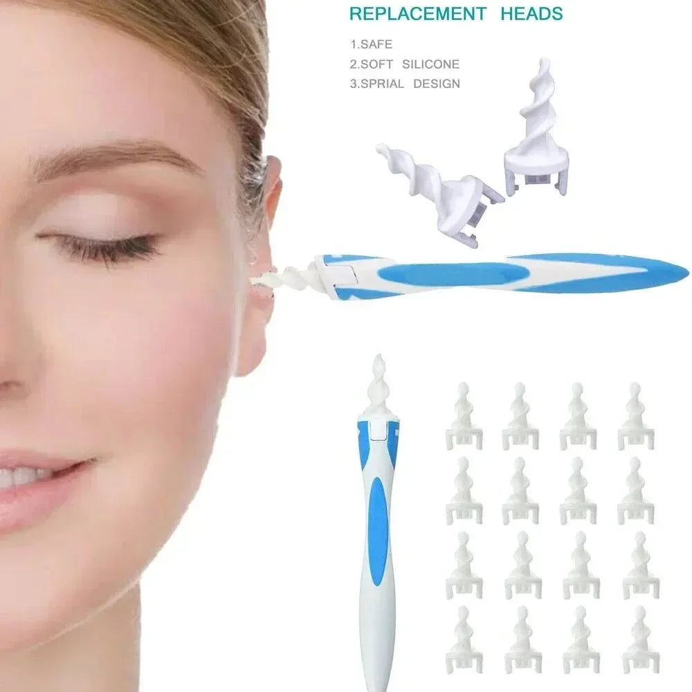 Gentle & Safe Ear Wax Remover – Soft Silicone Cleaner with Replaceable Tips