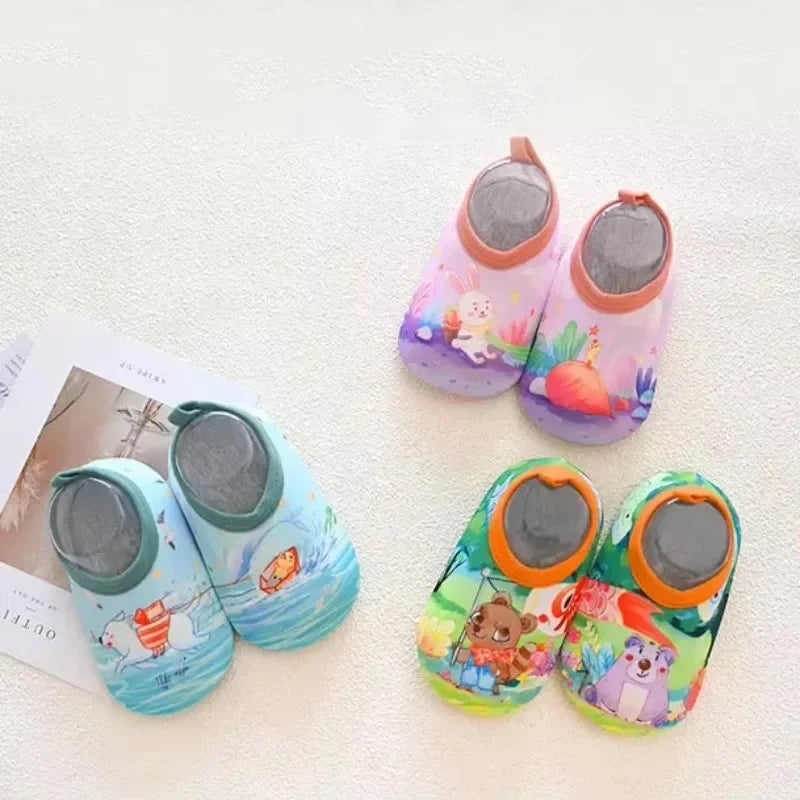 Colorful Cartoon Baby Water Shoes – Non-Slip Beach & Swim Sneakers for Fun and Safety