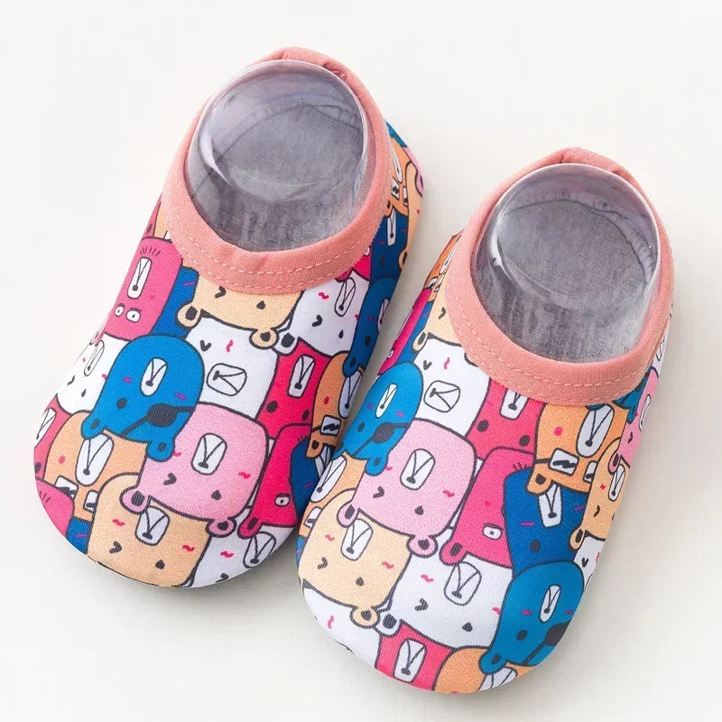 Colorful Cartoon Baby Water Shoes – Non-Slip Beach & Swim Sneakers for Fun and Safety