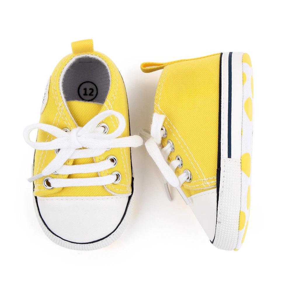 Chic Star-Print Baby Shoes – Stylish & Non-Slip for Early Walkers