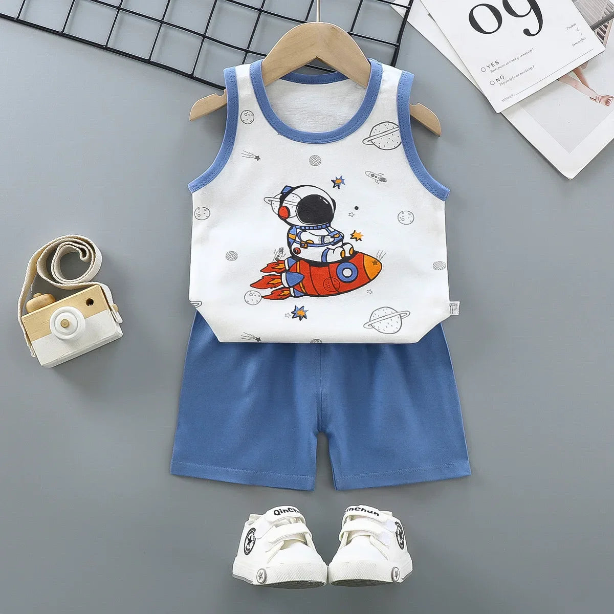For Your Little Stars: Two-Piece Pure Cotton Summer Set, The Perfect Blend of Luxury and Comfort