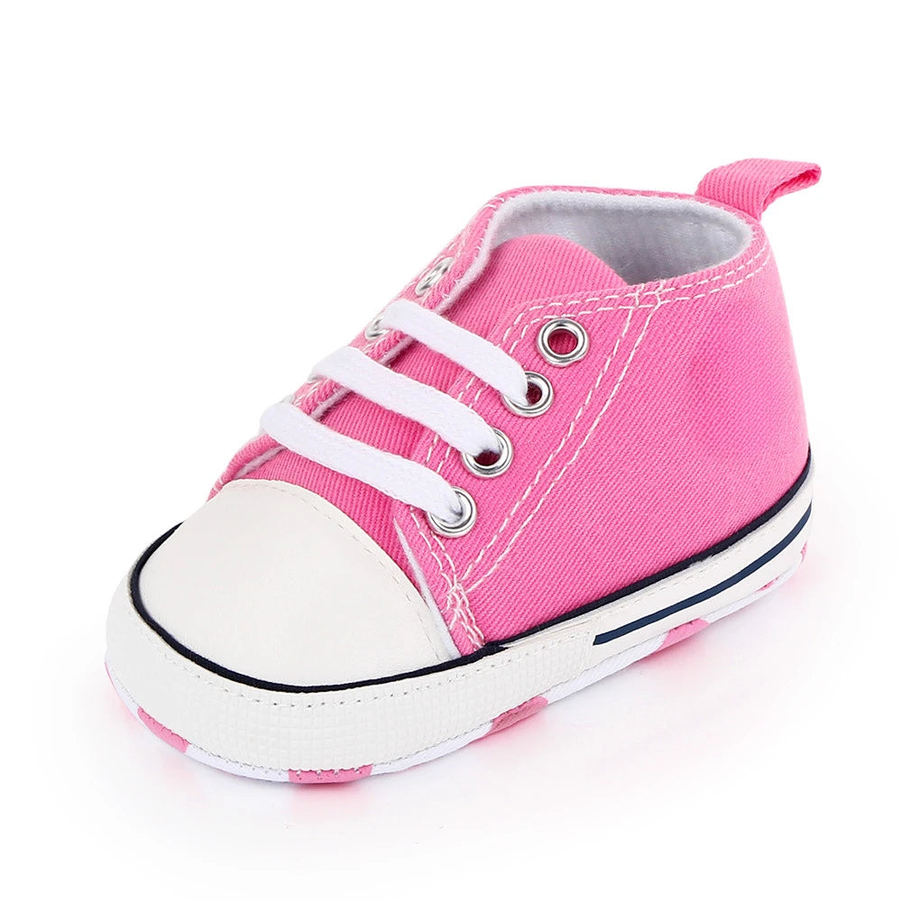 Chic Star-Print Baby Shoes – Stylish & Non-Slip for Early Walkers