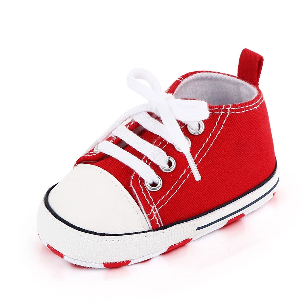 Chic Star-Print Baby Shoes – Stylish & Non-Slip for Early Walkers