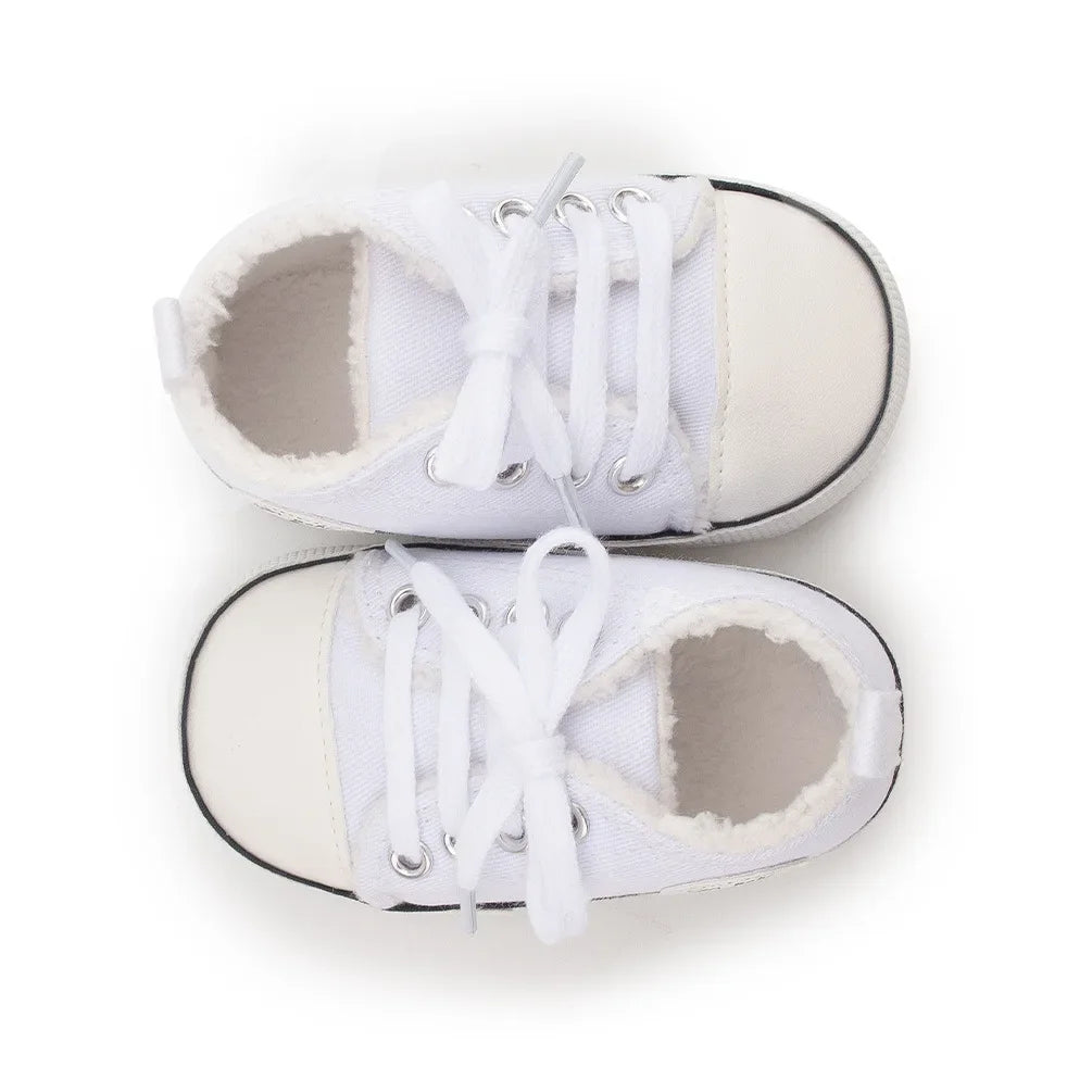 Chic Star-Print Baby Shoes – Stylish & Non-Slip for Early Walkers