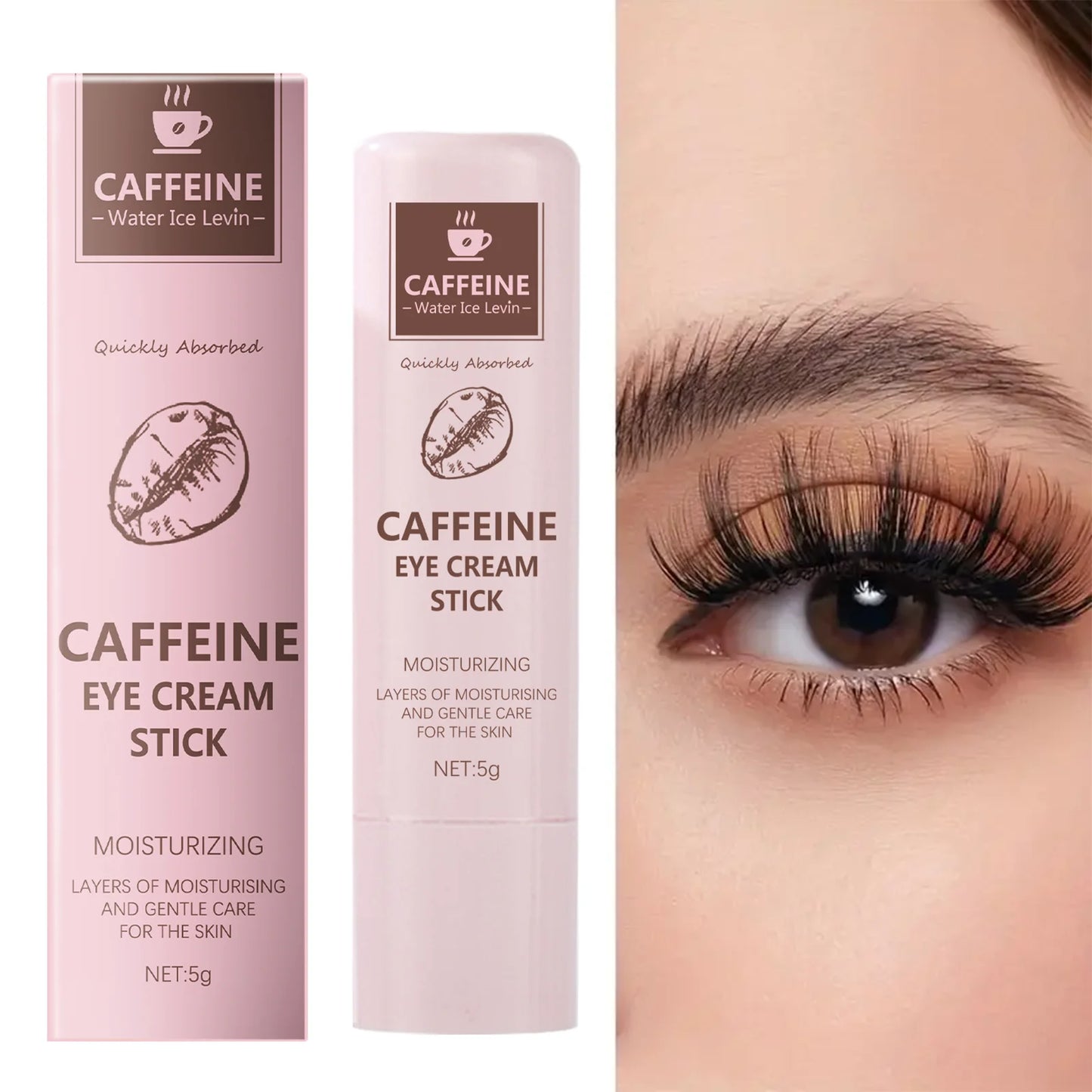 Caffeine Eye Cream Stick – Brightening, Hydrating & Depuffing for a Youthful Eye Areain