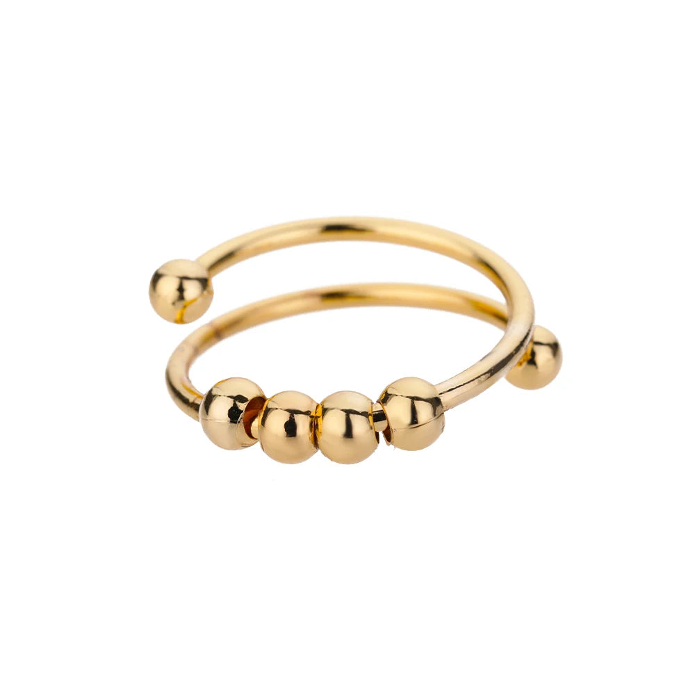 Cinderella Luxury Rings Collection - 316L Stainless Steel Gold Rings for Women