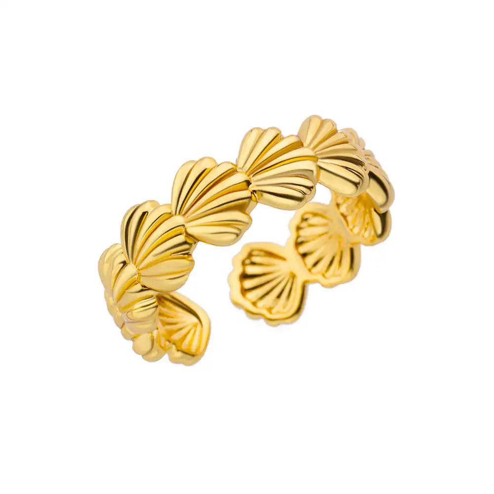 Cinderella Luxury Rings Collection - 316L Stainless Steel Gold Rings for Women