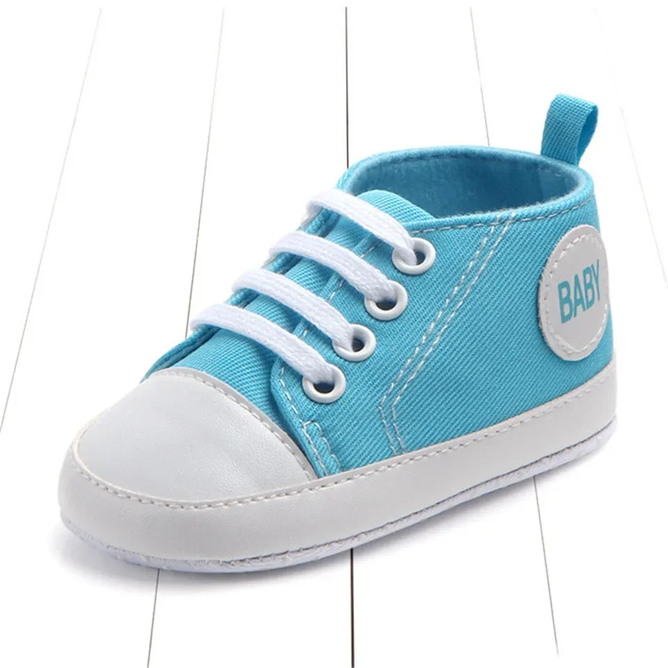 Chic Star-Print Baby Shoes – Stylish & Non-Slip for Early Walkers