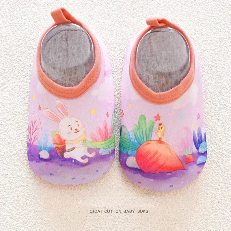 Colorful Cartoon Baby Water Shoes – Non-Slip Beach & Swim Sneakers for Fun and Safety