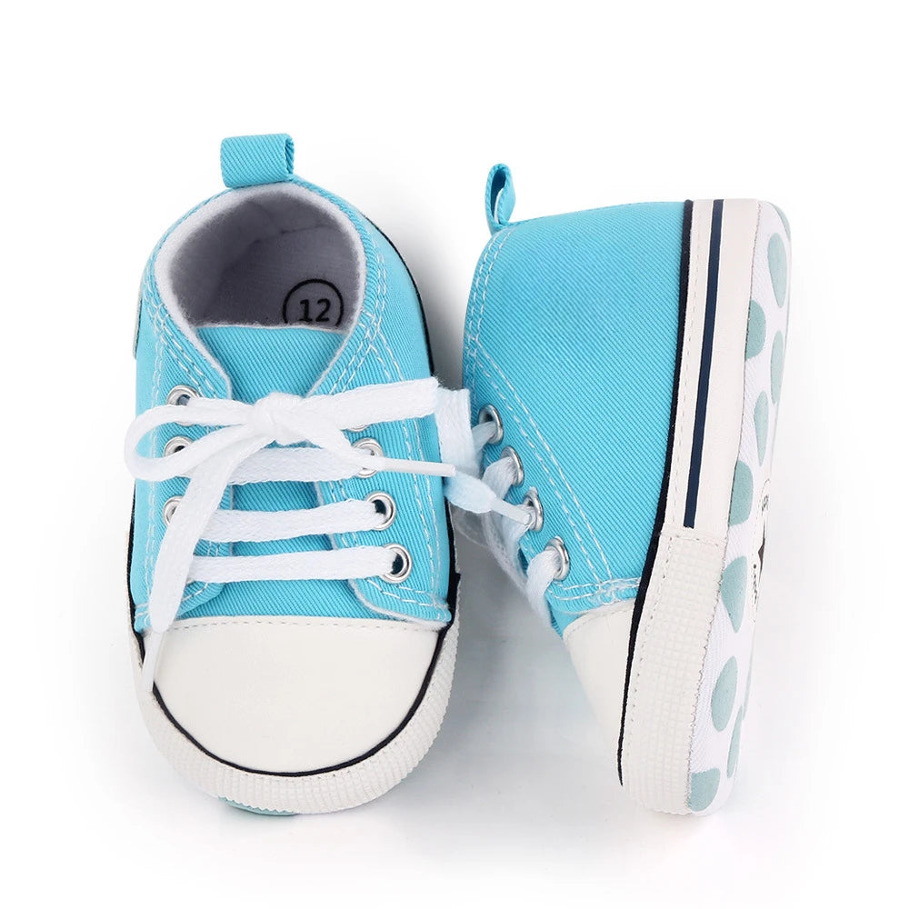 Chic Star-Print Baby Shoes – Stylish & Non-Slip for Early Walkers