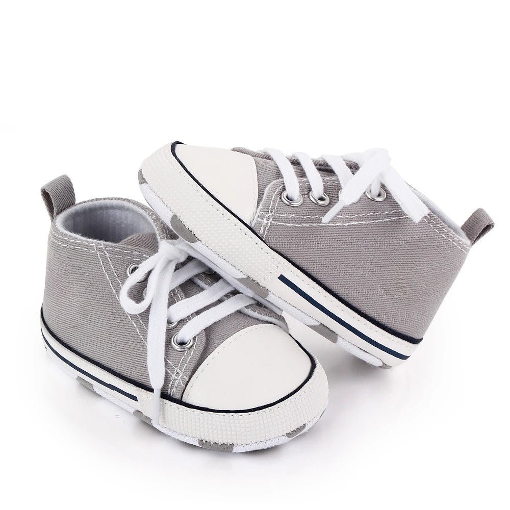 Chic Star-Print Baby Shoes – Stylish & Non-Slip for Early Walkers