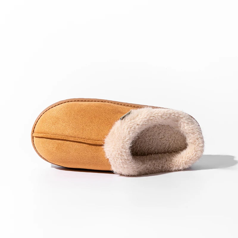 Warm Comfort and Winter Elegance – Premium Fluffy Slippers with Thick Non-Slip Sole