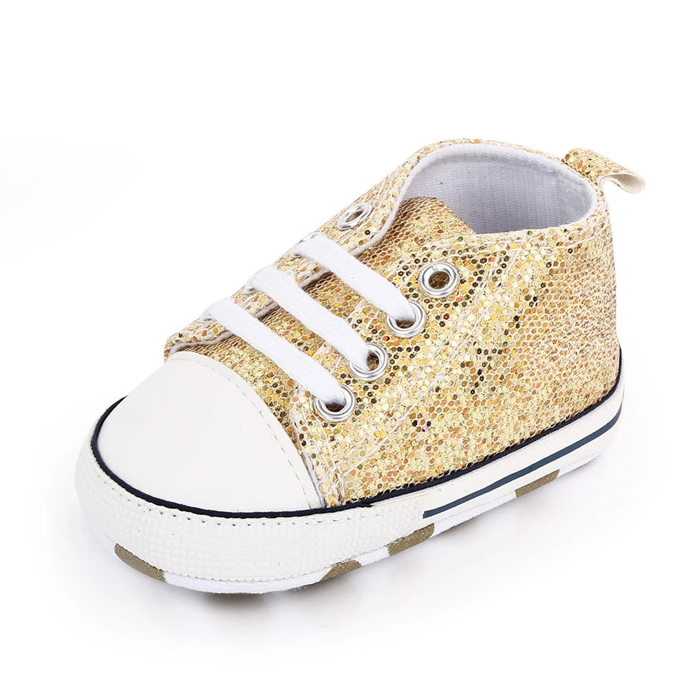 Chic Star-Print Baby Shoes – Stylish & Non-Slip for Early Walkers