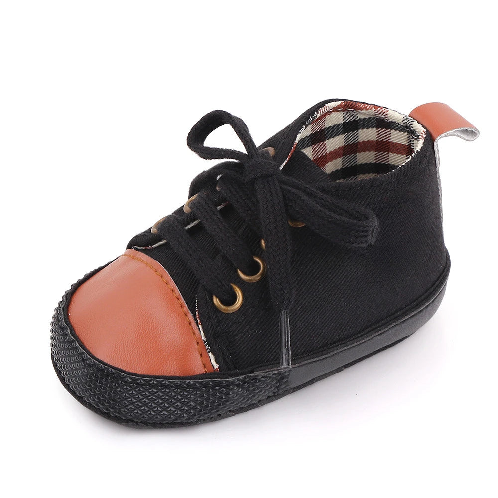 Chic Star-Print Baby Shoes – Stylish & Non-Slip for Early Walkers