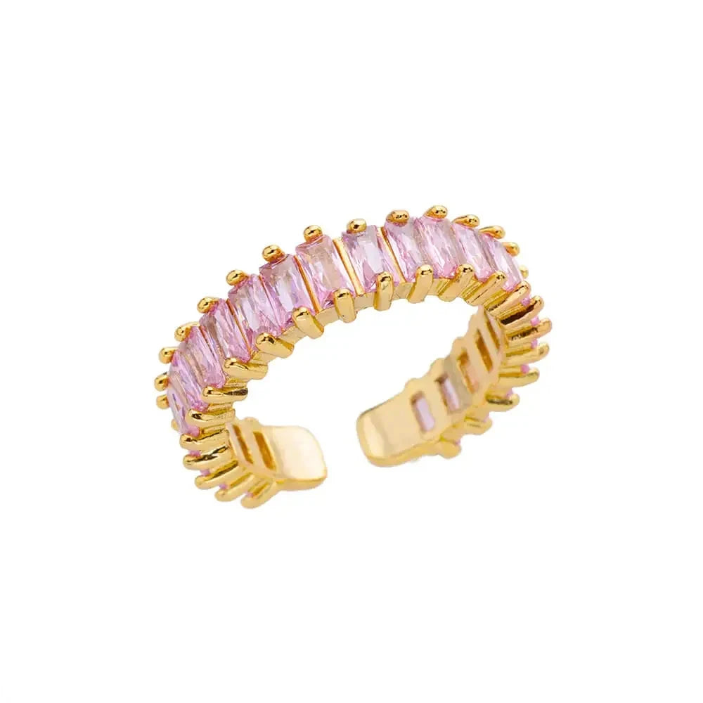 Cinderella Luxury Rings Collection - 316L Stainless Steel Gold Rings for Women