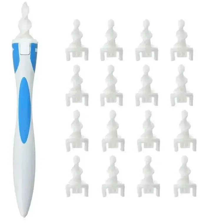 Gentle & Safe Ear Wax Remover – Soft Silicone Cleaner with Replaceable Tips