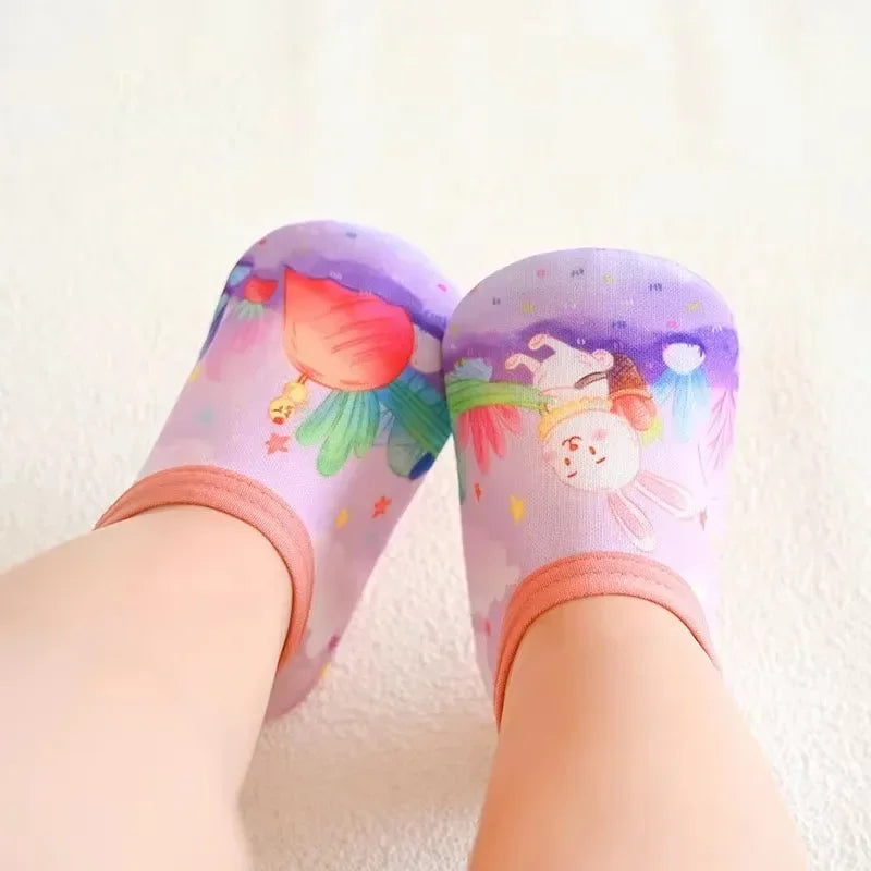 Colorful Cartoon Baby Water Shoes – Non-Slip Beach & Swim Sneakers for Fun and Safety