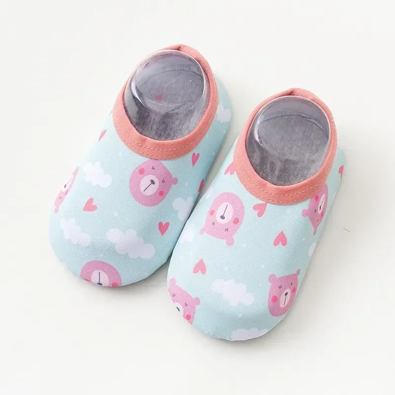 Colorful Cartoon Baby Water Shoes – Non-Slip Beach & Swim Sneakers for Fun and Safety