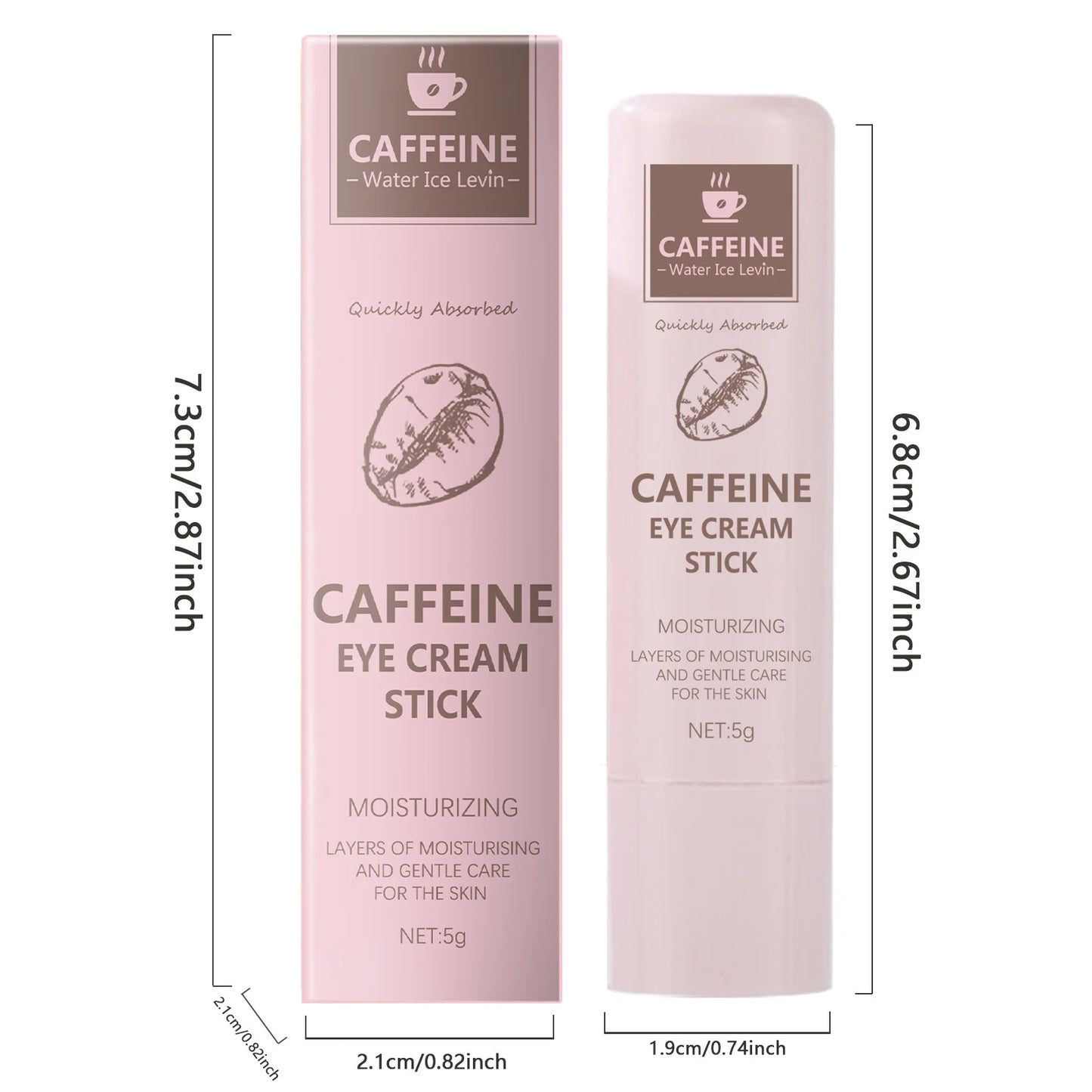 Caffeine Eye Cream Stick – Brightening, Hydrating & Depuffing for a Youthful Eye Areain