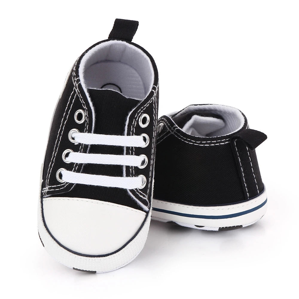 Chic Star-Print Baby Shoes – Stylish & Non-Slip for Early Walkers