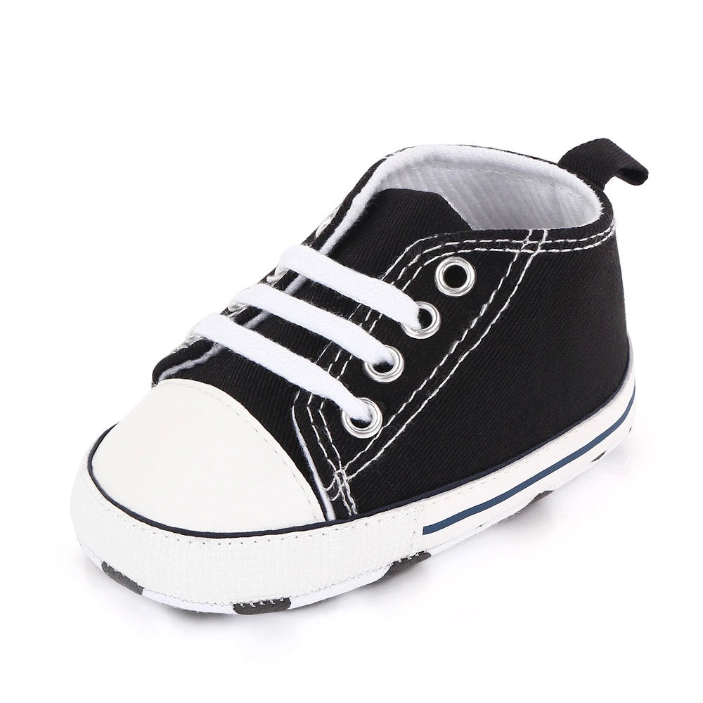 Chic Star-Print Baby Shoes – Stylish & Non-Slip for Early Walkers