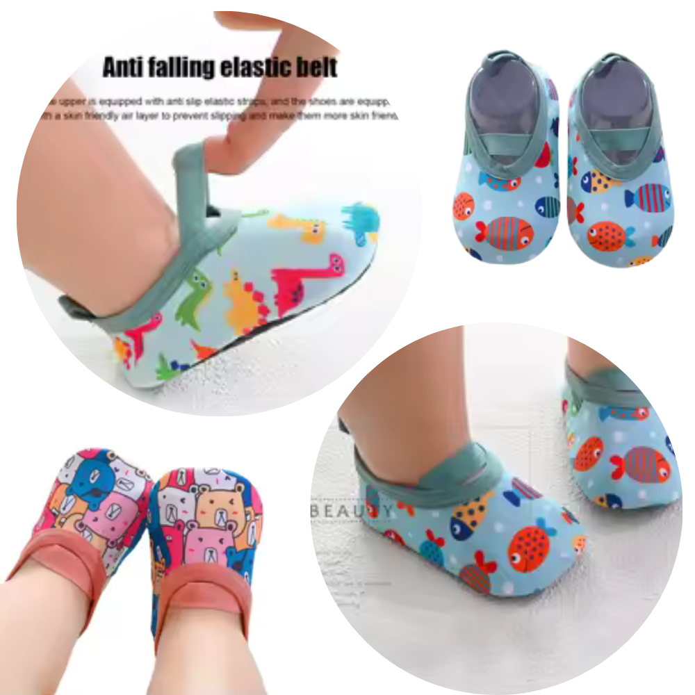 Colorful Cartoon Baby Water Shoes – Non-Slip Beach & Swim Sneakers for Fun and Safety
