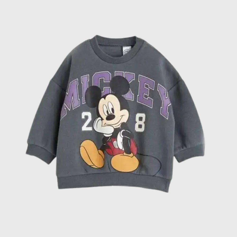 Chic Disney Baby Set: Long-Sleeve Top & Mickey Mouse Pants – Lightweight Autumn Comfort for Every Little Star